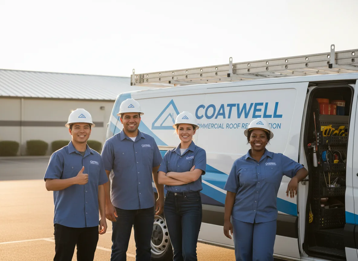 Commercial roof coating company in Dacoma, OK